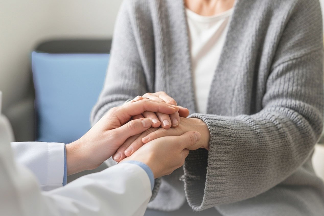 Руки врача и пациента